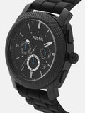 Fossil Machine Chronograph Black Dial Black Silicone Strap Watch for Men - FS4487 Buy Now By Fossil