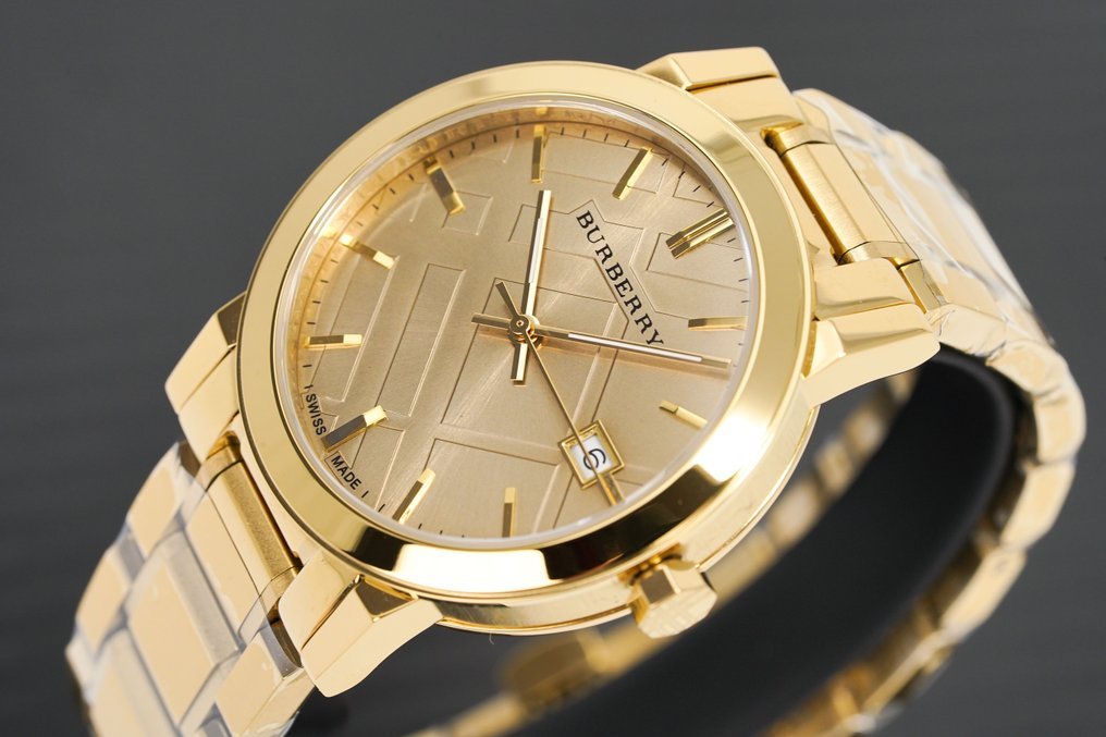 Burberry The City Gold Dial Gold Steel Strap Watch for Women - BU9033 Buy Now By Burberry
