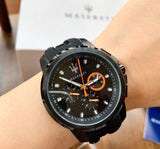 Maserati SFIDA Chronograph Quartz Stainless Steel Black Dial Watch For Men - R8851123007 Buy Now By Maserati