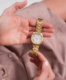 Guess Luna White Dial Gold Steel Strap Watch for Women - GW0308L2 Buy Now By Guess