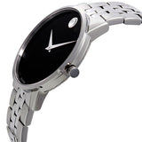 Movado Museum Classic Black Dial Silver Steel Strap Watch for Men - 0607199 Buy Now By Movado