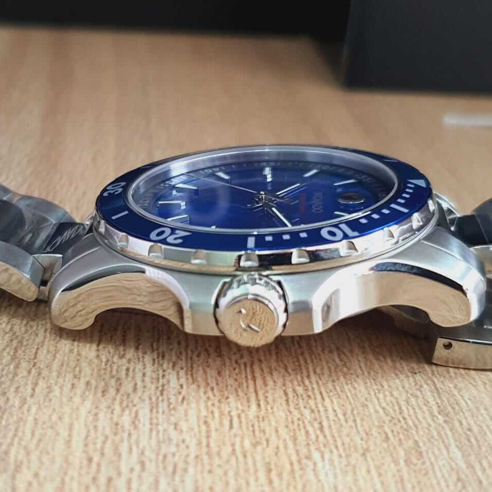 Movado Series 800 Blue Dial Silver Steel Strap Watch for Men - 2600151 Buy Now By Movado