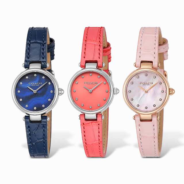 Coach Park Navy Blue Dial Navy Blue Leather Strap Watch for Women - 14503535 Buy Now By Coach