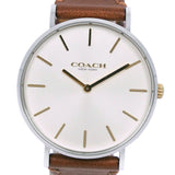 Coach Charles Silver Dial Brown Leather Strap Watch for Men - 14602152 Buy Now By Coach