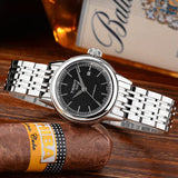 Tissot Carson Automatic Black Dial Silver Steel Strap Watch For Women - T085.207.11.051.00 Buy Now By Tissot