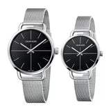 Calvin Klein Even Black Dial Silver Mesh Bracelet Watch for Women - K7B23121 Buy Now By Calvin Klein
