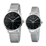 Calvin Klein Even Black Dial Silver Mesh Bracelet Watch for Women - K7B21121 Buy Now By Calvin Klein