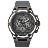 Guess Matrix Multifunction Grey Dial Grey Rubber Strap Watch for Men - GW0423G3 Buy Now By Guess