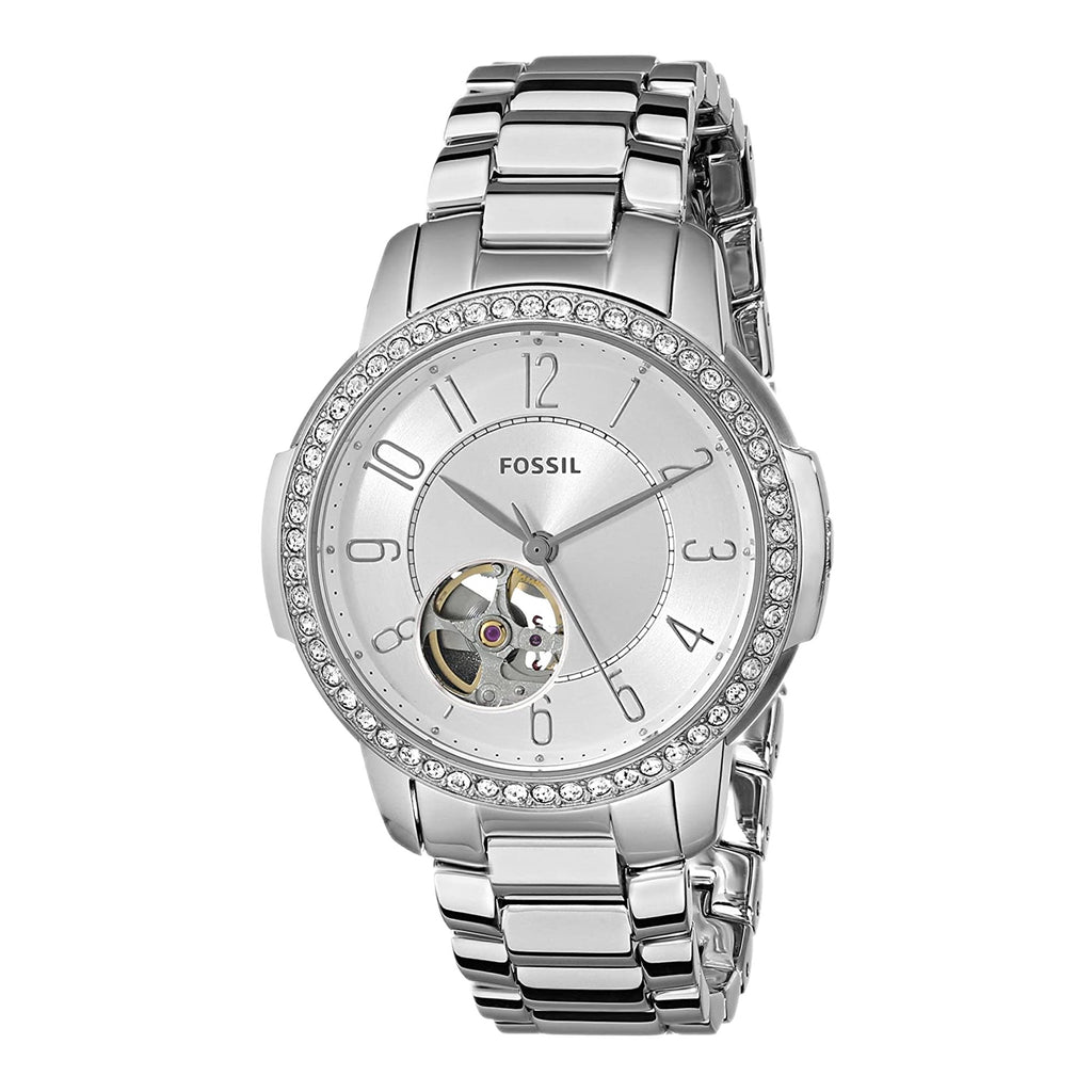 Fossil Architect Automatic Silver Dial Silver Steel Strap Watch for Women - ME3057 Buy Now By Fossil