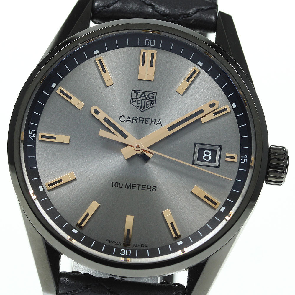 Tag Heuer Carrera Special Edition Black Dial Black Leather Strap Watch for Women - WAR1113.FC6392 Buy Now By Tag Heuer