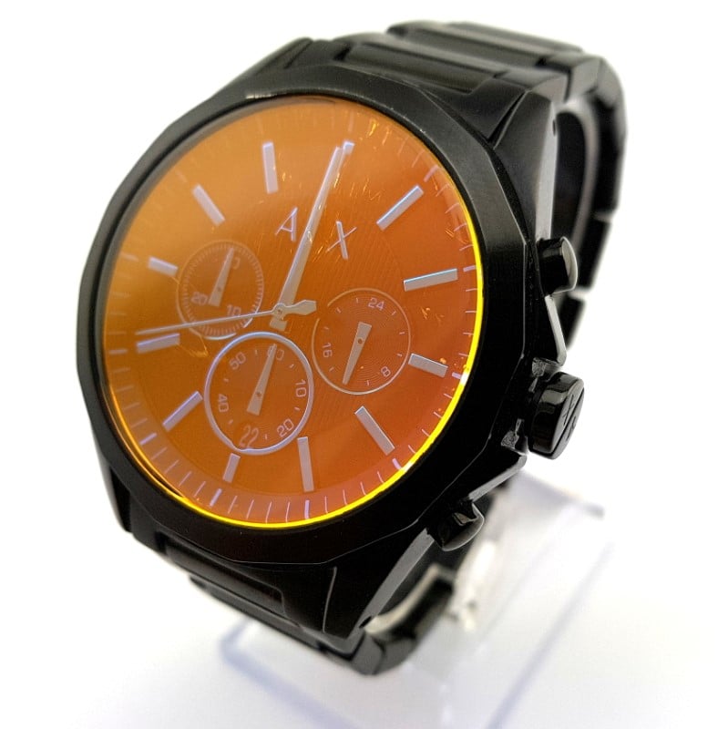 Armani Exchange Drexler Chronograph Black Dial Black Steel Strap Watch For Men - AX2615 Buy Now By Armani Exchange