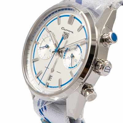 Tag Heuer Carrera Porsche RS 2.7 Automatic Chronograph White Dial White Nylon Strap Watch for Men - CBN2016.EB0275 Buy Now By Tag Heuer