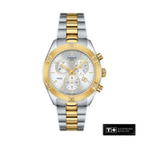 Tissot PR 100 Sport Chic Chronograph Silver Dial Two Tone Steel Strap Watch For Women - T101.917.22.031.00 Buy Now By Tissot