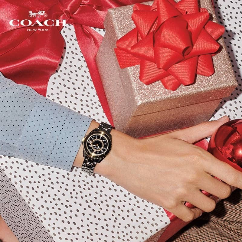 Coach Preston Black Dial Black Steel Strap Watch for Women - 14503461 Buy Now By Coach