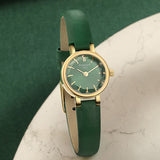 Tissot Lovely Round Green Mother of Pearl Dial Green Leather Strap Watch for Women - T140.009.36.091.00 Buy Now By Tissot
