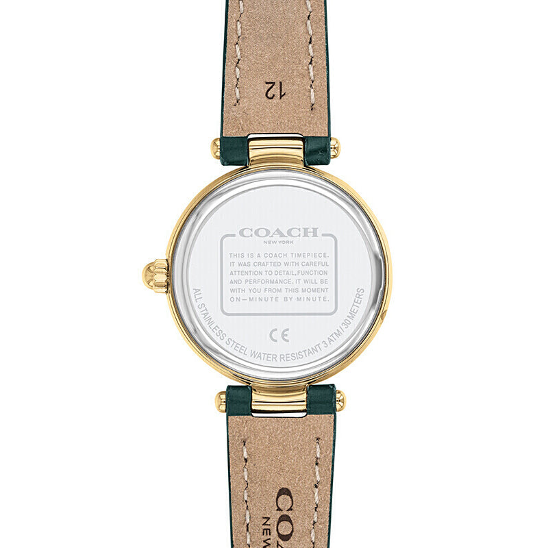 Coach Park Analog Green Dial Green Leather Strap Watch for Women - 14503534 Buy Now By Coach