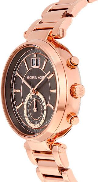 Michael Kors Sawyer Rose Gold Dial Rose Gold Steel Strap Watch for Women - MK6226 Buy Now By Michael Kors