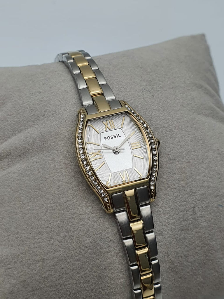 Fossil Molly Silver Dial Two Tone Steel Strap Watch for Women - ES3287 Buy Now By Fossil
