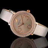 Swarovski Crystal Frost Grey Dial Grey Leather Strap Watch for Women - 5484067 Buy Now By Swarovski
