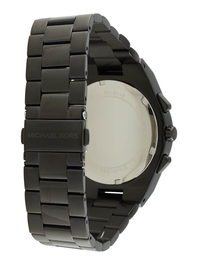 Michael Kors Lennox Chronograph Black Dial Black Steel Strap Watch For Men - MK9146 Buy Now By Michael Kors