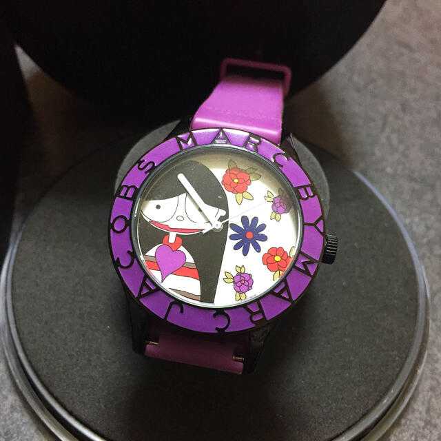 Marc Jacobs Marc White Dial Purple Silicone Strap Watch for Women - MBM5514 Buy Now By Marc Jacobs
