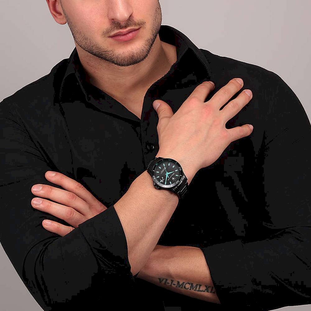 Maserati SFIDA Aqua Edition Analog Black Dial Black Steel Strap Watch For Men - R8853144001 Buy Now By Maserati