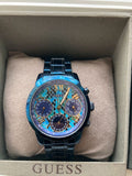 Guess Sunrise Multifunction Blue Dial Blue Steel Strap Watch for Women - W0448L10 Buy Now By Guess