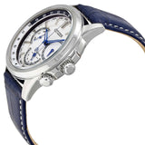 Citizen Eco Drive Calendrier White Dial Blue Leather Strap Watch For Men - BU2020-11A Buy Now By Citizen