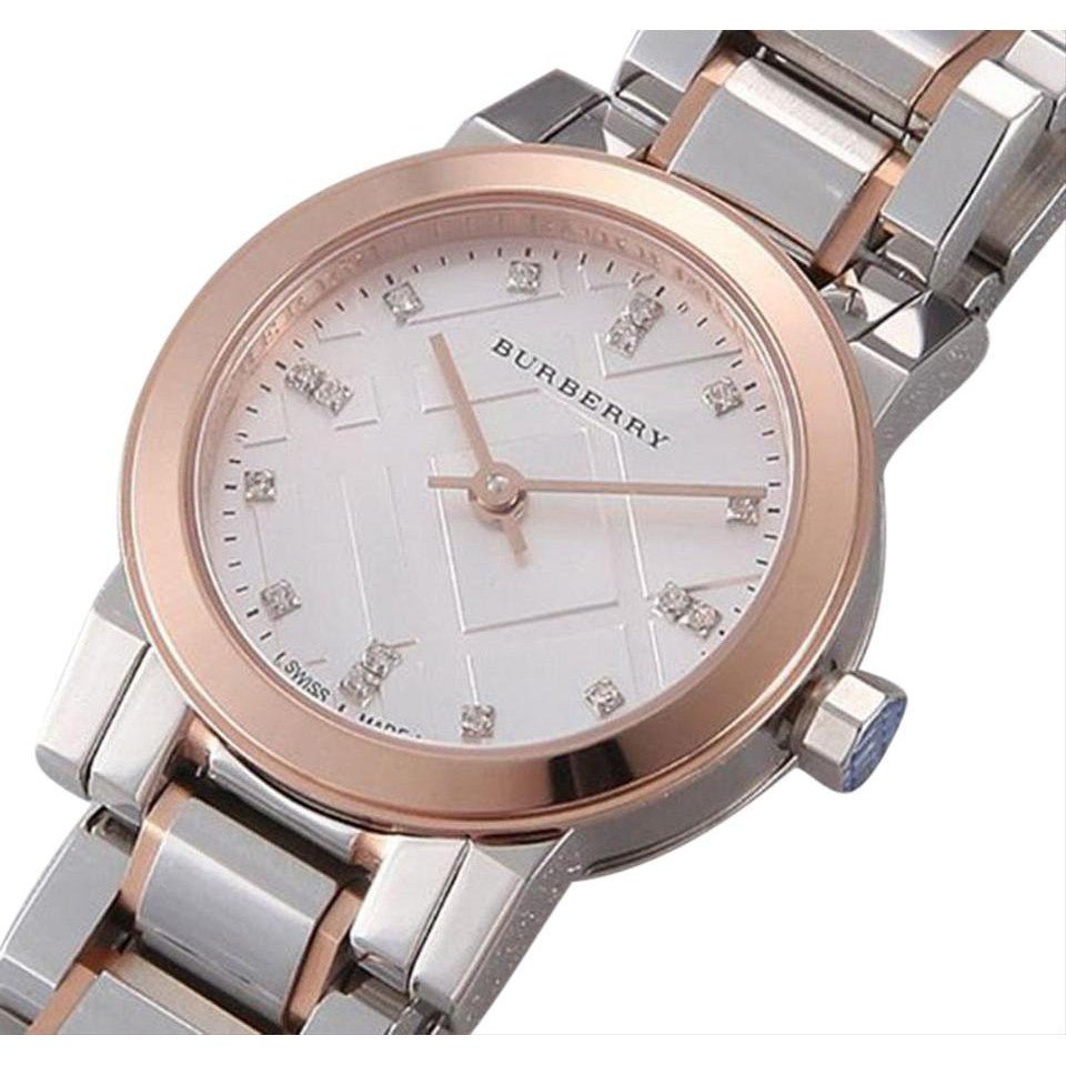 Burberry The City Silver Dial Two Tone Steel Strap Watch for Women - BU9214 Buy Now By Burberry