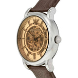 Emporio Armani Luigi Meccanico Brown Dial Brown Leather Strap Watch For Men - AR1982 Buy Now By Emporio Armani