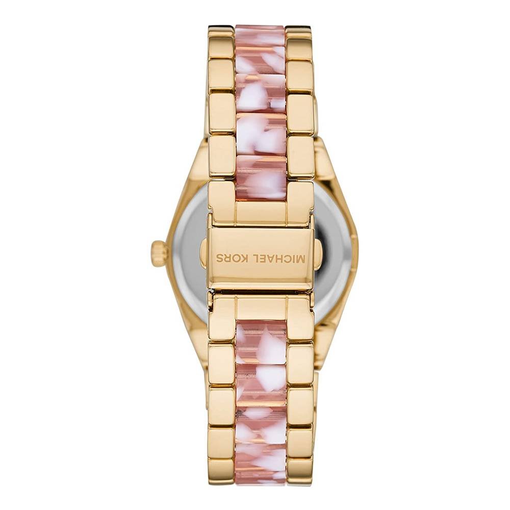 Michael Kors Channing Quartz Mother of Pearl Pink Dial Two Tone Steel Strap Watch For Women - MK6650 Buy Now By Michael Kors