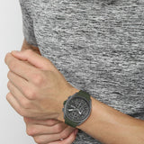 Hugo Boss Volane Chronograph Grey Dial Green Rubber Strap Watch For Men - 1513952 Buy Now By Hugo Boss