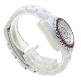 Chanel J12 Quartz Diamonds Mother of Pearl White Dial White Steel Strap Watch for Women - J12 H3243 Buy Now By Chanel