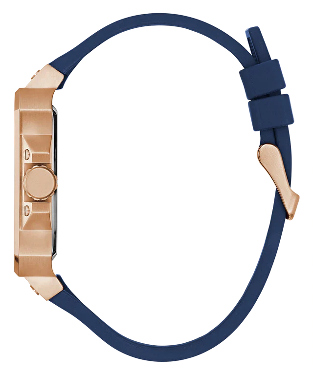 Guess Leo Chronograph Blue Dial Blue Silicone Strap Watch For Men - GW0637G3 Buy Now By Guess