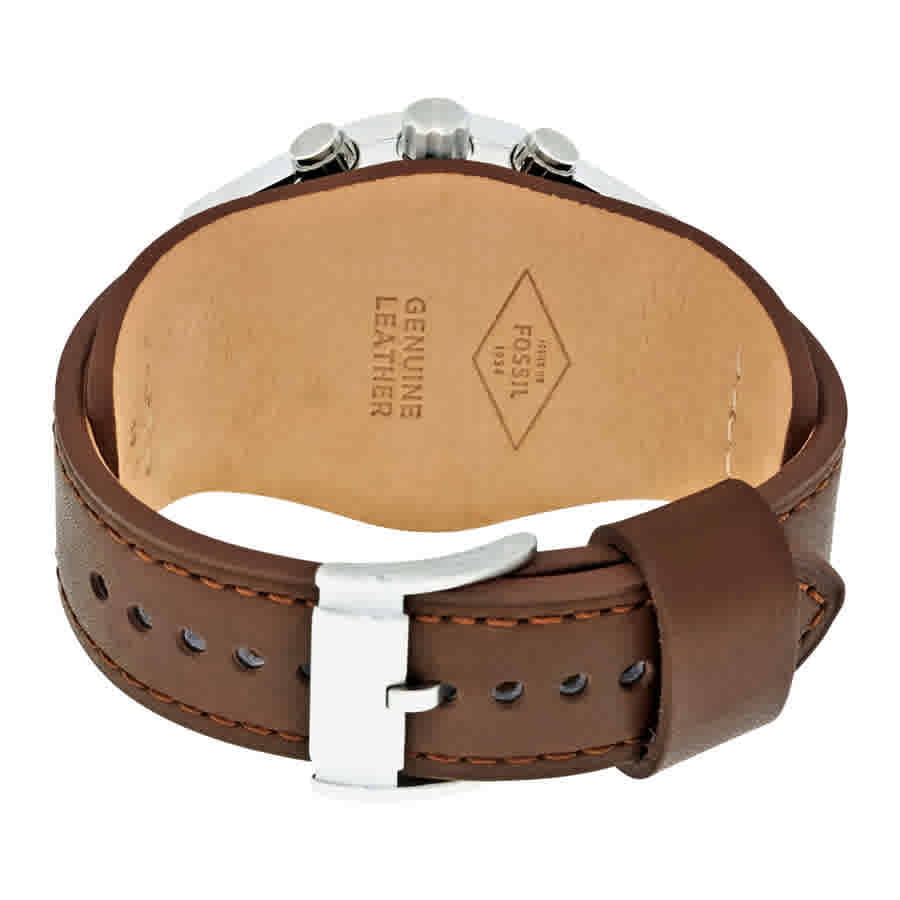 Fossil Coachman Chronograph Silver Dial Brown Leather Strap Watch for Men - CH2565 Buy Now By Fossil