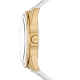 Michael Kors Jessa Multifunction Gold Dial White Leather Strap Watch For Women - MK7204 Buy Now By Michael Kors