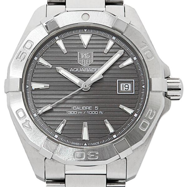 Tag Heuer Aquaracer Automatic Anthracite Grey Dial Silver Steel Strap Watch for Men - WAY2113.BA0928 Buy Now By Tag Heuer