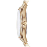 Michael Kors Lauryn Mother of Pearl White Dial Gold Steel Strap Watch for Women - MK3899 Buy Now By Michael Kors