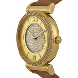 Michael Kors Catlin Champagne Dial Brown Leather Strap Watch for Women - MK2375 Buy Now By Michael Kors