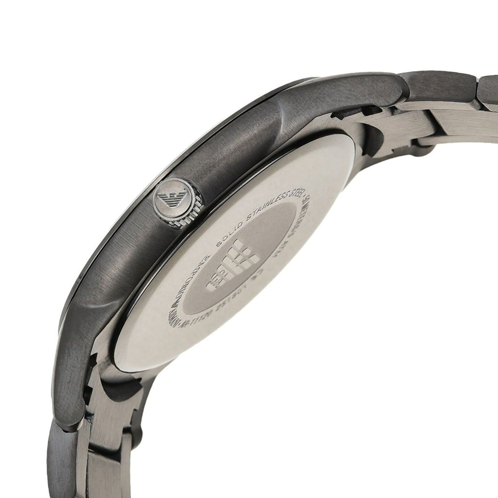 Emporio Armani Renato Quartz Grey Dial Grey Steel Strap Watch For Men - AR11120 Buy Now By Emporio Armani