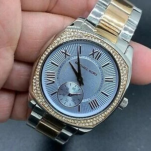 Michael Kors Bryn Quartz Blue Dial Two Tone Steel Strap Watch For Women - MK6136 Buy Now By Michael Kors
