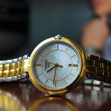 Tissot Flamingo Mother of Pearl White Dial Two Tone Steel Strap Watch For Women - T094.210.22.111.01 Buy Now By Tissot