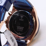 Guess Poseidon Chronograph Blue Dial Blue Silicone Strap Watch For Men - GW0425G3 Buy Now By Guess