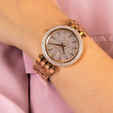 Michael Kors Darci Rose Gold Dial Rose Gold Steel Strap Watch for Women - MK3439 Buy Now By Michael Kors
