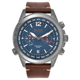 Hugo Boss Nomad Blue Dial Brown Leather Strap Watch for Men - 1513773 Buy Now By Hugo Boss
