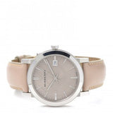 Burberry The City Silver Dial Beige Leather Strap Unisex Watch - BU9010 Buy Now By Burberry