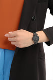 Fossil Carlie Black Dial Black Steel Strap Watch for Women - ES4488 Buy Now By Fossil