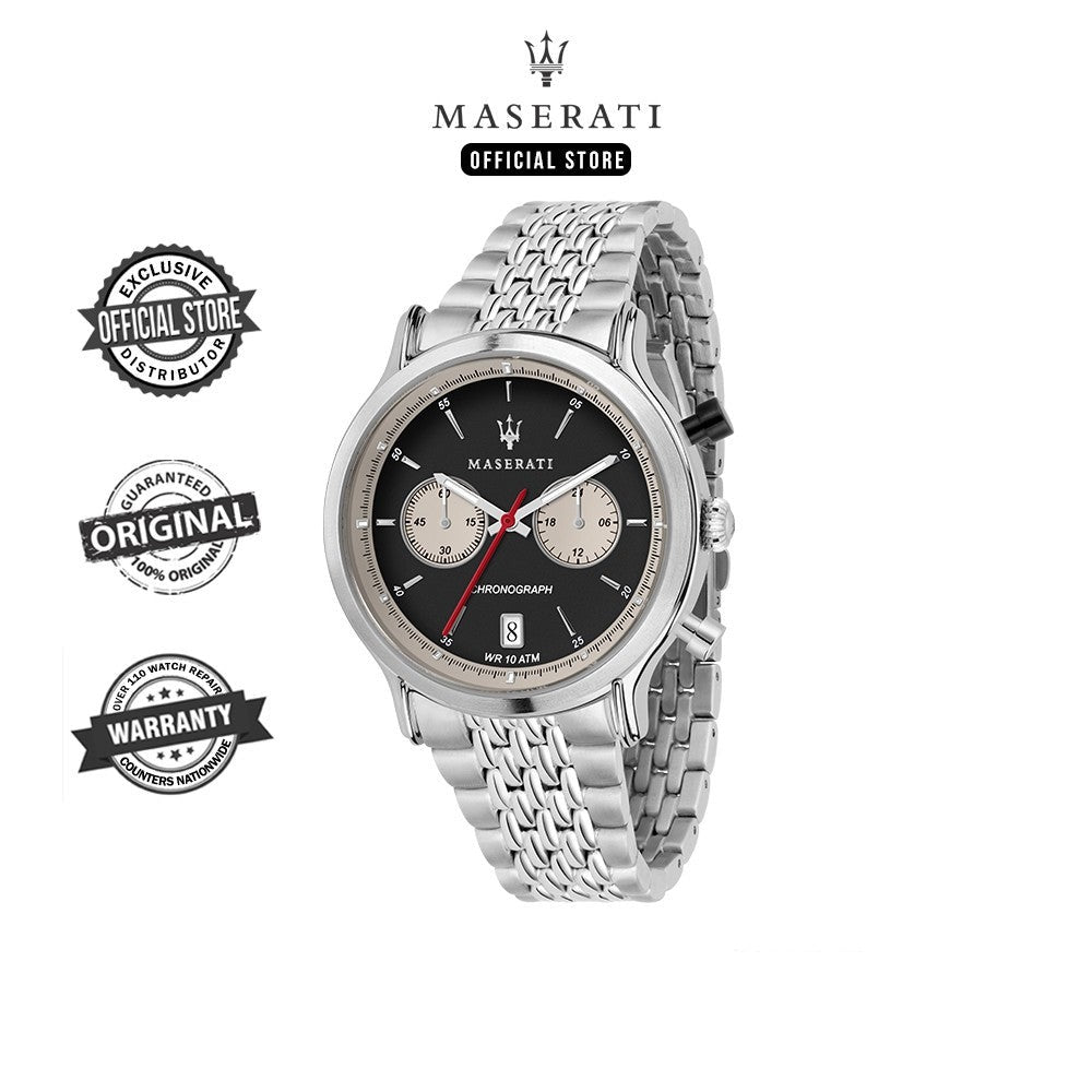Maserati Legend Chronograph Black Dial Stainless Steel Watch For Men - R8873638001 Buy Now By Maserati