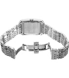Burberry Nova Check Square White Dial Silver Steel Strap Watch for Women - BU1572 Buy Now By Burberry