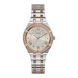 Guess Cosmo Quartz Silver Dial Two Tone Steel Strap Watch For Women - GW0033L9 Buy Now By Guess